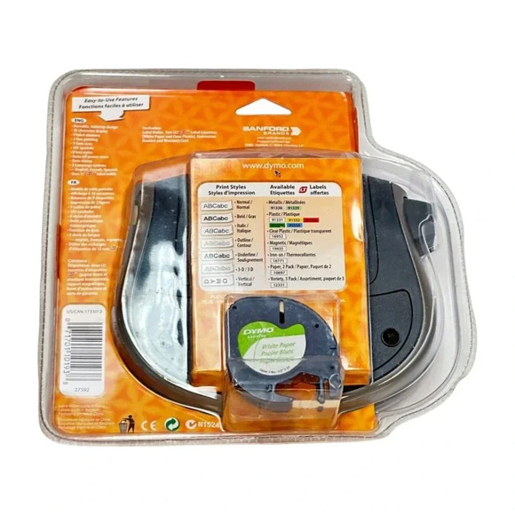 Dymo Personal Label Maker Letratag LT-100T includes label cassette New - Picture 6 of 8